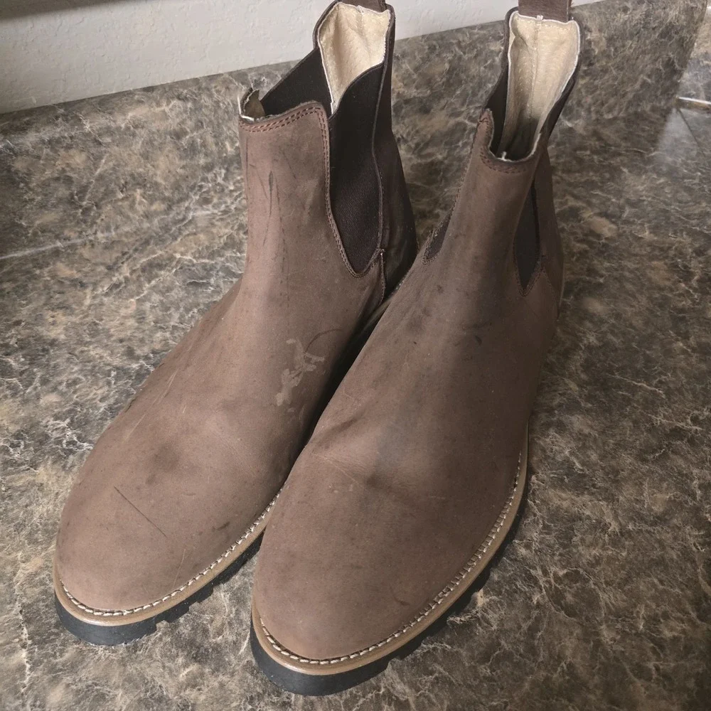Line of Trade Men's Leather The Foundation Chelsea Size 11 US - Dark Brown